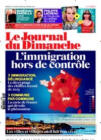 Titelbild der Ausgabe 5/2026 von Le Journal du Dimanche. Diese Zeitschrift und viele weitere Wirtschaftsmagazine und Politikmagazine als Abo oder epaper bei United Kiosk online kaufen.