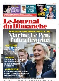 Titelbild der Ausgabe 36/2026 von Le Journal du Dimanche. Diese Zeitschrift und viele weitere Wirtschaftsmagazine und Politikmagazine als Abo oder epaper bei United Kiosk online kaufen.