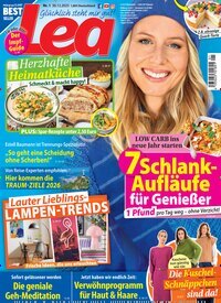 Titelbild der Ausgabe 1/2026 von Lea. Diese Zeitschrift und viele weitere Frauenzeitschriften als Abo oder epaper bei United Kiosk online kaufen.