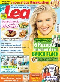 Titelbild der Ausgabe 6/2022 von Lea. Diese Zeitschrift und viele weitere Frauenzeitschriften als Abo oder epaper bei United Kiosk online kaufen.