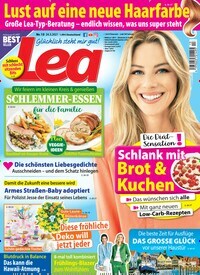 Titelbild der Ausgabe 13/2021 von Lea. Diese Zeitschrift und viele weitere Frauenzeitschriften als Abo oder epaper bei United Kiosk online kaufen.