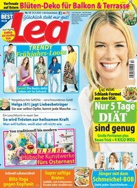 Titelbild der Ausgabe 13/2022 von Lea. Diese Zeitschrift und viele weitere Frauenzeitschriften als Abo oder epaper bei United Kiosk online kaufen.