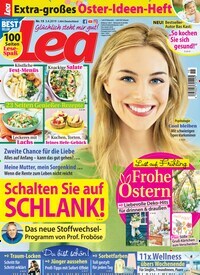 Titelbild der Ausgabe 15/2019 von Lea. Diese Zeitschrift und viele weitere Frauenzeitschriften als Abo oder epaper bei United Kiosk online kaufen.