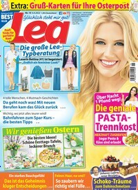 Titelbild der Ausgabe 15/2022 von Lea. Diese Zeitschrift und viele weitere Frauenzeitschriften als Abo oder epaper bei United Kiosk online kaufen.