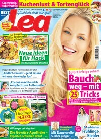 Titelbild der Ausgabe 17/2022 von Lea. Diese Zeitschrift und viele weitere Frauenzeitschriften als Abo oder epaper bei United Kiosk online kaufen.
