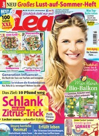 Titelbild der Ausgabe 23/2019 von Lea. Diese Zeitschrift und viele weitere Frauenzeitschriften als Abo oder epaper bei United Kiosk online kaufen.