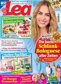 Titelbild der Ausgabe 25/2025 von Lea. Diese Zeitschrift und viele weitere Frauenzeitschriften als Abo oder epaper bei United Kiosk online kaufen.
