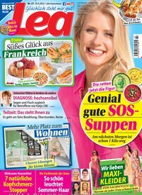Titelbild der Ausgabe 27/2025 von Lea. Diese Zeitschrift und viele weitere Frauenzeitschriften als Abo oder epaper bei United Kiosk online kaufen.