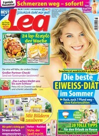 Titelbild der Ausgabe 33/2021 von Lea. Diese Zeitschrift und viele weitere Frauenzeitschriften als Abo oder epaper bei United Kiosk online kaufen.