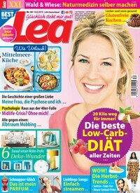 Titelbild der Ausgabe 34/2019 von Lea. Diese Zeitschrift und viele weitere Frauenzeitschriften als Abo oder epaper bei United Kiosk online kaufen.