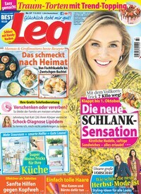 Titelbild der Ausgabe 37/2022 von Lea. Diese Zeitschrift und viele weitere Frauenzeitschriften als Abo oder epaper bei United Kiosk online kaufen.