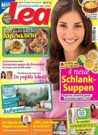 Titelbild der Ausgabe 37/2026 von Lea. Diese Zeitschrift und viele weitere Frauenzeitschriften als Abo oder epaper bei United Kiosk online kaufen.