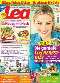 Titelbild der Ausgabe 40/2021 von Lea. Diese Zeitschrift und viele weitere Frauenzeitschriften als Abo oder epaper bei United Kiosk online kaufen.