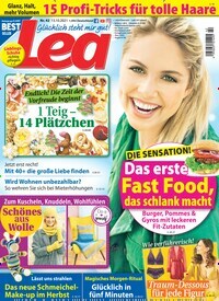 Titelbild der Ausgabe 42/2021 von Lea. Diese Zeitschrift und viele weitere Frauenzeitschriften als Abo oder epaper bei United Kiosk online kaufen.