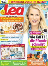 Titelbild der Ausgabe 43/2021 von Lea. Diese Zeitschrift und viele weitere Frauenzeitschriften als Abo oder epaper bei United Kiosk online kaufen.
