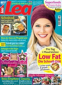 Titelbild der Ausgabe 48/2018 von Lea. Diese Zeitschrift und viele weitere Frauenzeitschriften als Abo oder epaper bei United Kiosk online kaufen.