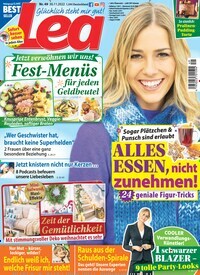 Titelbild der Ausgabe 49/2022 von Lea. Diese Zeitschrift und viele weitere Frauenzeitschriften als Abo oder epaper bei United Kiosk online kaufen.