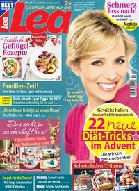 Titelbild der Ausgabe 51/2018 von Lea. Diese Zeitschrift und viele weitere Frauenzeitschriften als Abo oder epaper bei United Kiosk online kaufen.