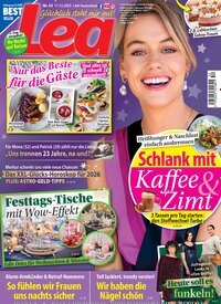 Titelbild der Ausgabe 52/2025 von Lea. Diese Zeitschrift und viele weitere Frauenzeitschriften als Abo oder epaper bei United Kiosk online kaufen.