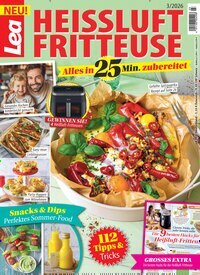 Titelbild der Ausgabe 3/2026 von Lea Heissluftfritteuse. Diese Zeitschrift und viele weitere Kochzeitschriften und Backzeitschriften als Abo oder epaper bei United Kiosk online kaufen.