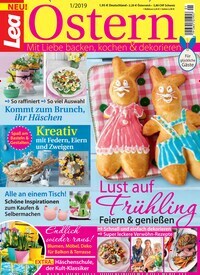 Titelbild der Ausgabe 1/2019 von Lea Ostern. Diese Zeitschrift und viele weitere Kochzeitschriften und Backzeitschriften als Abo oder epaper bei United Kiosk online kaufen.