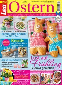 Titelbild der Ausgabe 1/2019 von Lea Ostern. Diese Zeitschrift und viele weitere Kochzeitschriften und Backzeitschriften als Abo oder epaper bei United Kiosk online kaufen.