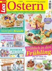 Titelbild der Ausgabe 1/2024 von Lea Ostern. Diese Zeitschrift und viele weitere Kochzeitschriften und Backzeitschriften als Abo oder epaper bei United Kiosk online kaufen.