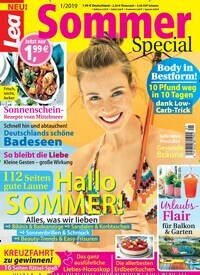 Titelbild der Ausgabe 1/2019 von Lea Sommer Special. Diese Zeitschrift und viele weitere Frauenzeitschriften als Abo oder epaper bei United Kiosk online kaufen.