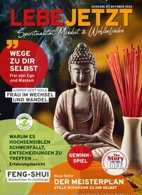 Titelbild der Ausgabe 5/2025 von Lebe jetzt - Spiritualität, Mindset & Wohlbefinden. Diese Zeitschrift und viele weitere Frauenzeitschriften als Abo oder epaper bei United Kiosk online kaufen.