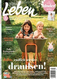 Titelbild der Ausgabe 4/2023 von Leben & erziehen. Diese Zeitschrift und viele weitere Elternzeitschriften und Tierzeitschriften als Abo oder epaper bei United Kiosk online kaufen.
