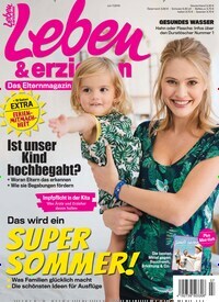 Titelbild der Ausgabe 7/2019 von Leben & erziehen. Diese Zeitschrift und viele weitere Elternzeitschriften und Tierzeitschriften als Abo oder epaper bei United Kiosk online kaufen.