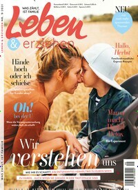 Titelbild der Ausgabe 9/2021 von Leben & erziehen. Diese Zeitschrift und viele weitere Elternzeitschriften und Tierzeitschriften als Abo oder epaper bei United Kiosk online kaufen.