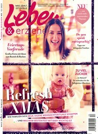 Titelbild der Ausgabe 12/2021 von Leben & erziehen. Diese Zeitschrift und viele weitere Elternzeitschriften und Tierzeitschriften als Abo oder epaper bei United Kiosk online kaufen.