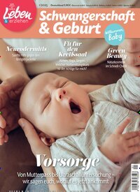 Titelbild der Ausgabe 1/2025 von leben & erziehen Schwangerschaft & Geburt. Diese Zeitschrift und viele weitere Elternzeitschriften und Tierzeitschriften als Abo oder epaper bei United Kiosk online kaufen.