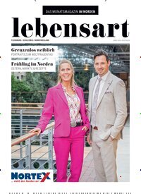 Titelbild der Ausgabe 3/2026 von lebensart - Flensburg, Schleswig, Nordfriesland. Diese Zeitschrift und viele weitere Lifestylemagazine und Peoplemagazine als Abo oder epaper bei United Kiosk online kaufen.