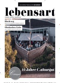 Titelbild der Ausgabe 9/2026 von lebensart - Flensburg, Schleswig, Nordfriesland. Diese Zeitschrift und viele weitere Lifestylemagazine und Peoplemagazine als Abo oder epaper bei United Kiosk online kaufen.