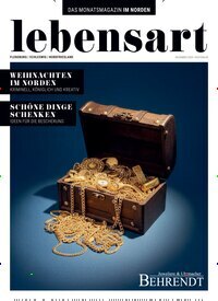Titelbild der Ausgabe 12/2025 von lebensart - Flensburg, Schleswig, Nordfriesland. Diese Zeitschrift und viele weitere Lifestylemagazine und Peoplemagazine als Abo oder epaper bei United Kiosk online kaufen.