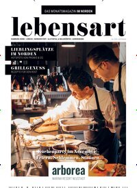 Titelbild der Ausgabe 7/2025 von lebensart - Hamburg Nord, Lübeck, Norderstedt, Ahrensburg. Diese Zeitschrift und viele weitere Lifestylemagazine und Peoplemagazine als Abo oder epaper bei United Kiosk online kaufen.