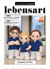 Titelbild der Ausgabe 3/2026 von lebensart - Hamburg West, Elbvororte, Pinneberg, Itzehoe. Diese Zeitschrift und viele weitere Lifestylemagazine und Peoplemagazine als Abo oder epaper bei United Kiosk online kaufen.