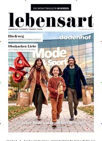 Titelbild der Ausgabe 9/2026 von lebensart - Hamburg West, Elbvororte, Pinneberg, Itzehoe. Diese Zeitschrift und viele weitere Lifestylemagazine und Peoplemagazine als Abo oder epaper bei United Kiosk online kaufen.