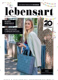 Titelbild der Ausgabe 10/2025 von lebensart - Kiel, Probstei, Eckernförde. Diese Zeitschrift und viele weitere Lifestylemagazine und Peoplemagazine als Abo oder epaper bei United Kiosk online kaufen.