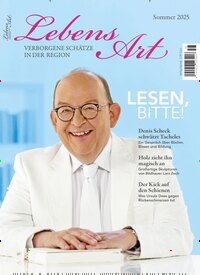 Titelbild der Ausgabe 56/2025 von LebensArt Magazin. Diese Zeitschrift und viele weitere Reisemagazine, Freizeitmagazine und Wissensmagazine als Abo oder epaper bei United Kiosk online kaufen.