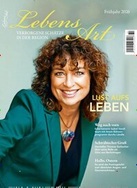 Titelbild der Ausgabe 60/2026 von LebensArt Magazin. Diese Zeitschrift und viele weitere Reisemagazine, Freizeitmagazine und Wissensmagazine als Abo oder epaper bei United Kiosk online kaufen.