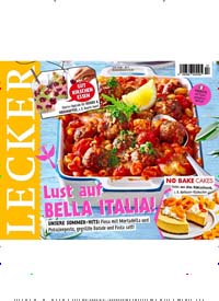 Titelbild der Ausgabe 7/2025 von Lecker. Diese Zeitschrift und viele weitere Kochzeitschriften und Backzeitschriften als Abo oder epaper bei United Kiosk online kaufen.