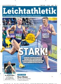 Titelbild der Ausgabe 7/2026 von Leichtathletik. Diese Zeitschrift und viele weitere Sportmagazine als Abo oder epaper bei United Kiosk online kaufen.