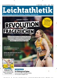 Titelbild der Ausgabe 8/2026 von Leichtathletik. Diese Zeitschrift und viele weitere Sportmagazine als Abo oder epaper bei United Kiosk online kaufen.