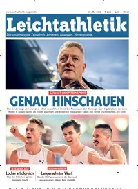 Titelbild der Ausgabe 10/2025 von Leichtathletik. Diese Zeitschrift und viele weitere Sportmagazine als Abo oder epaper bei United Kiosk online kaufen.
