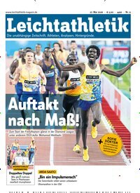 Titelbild der Ausgabe 11/2026 von Leichtathletik. Diese Zeitschrift und viele weitere Sportmagazine als Abo oder epaper bei United Kiosk online kaufen.