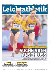 Titelbild der Ausgabe 13/2025 von Leichtathletik. Diese Zeitschrift und viele weitere Sportmagazine als Abo oder epaper bei United Kiosk online kaufen.