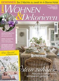 Titelbild der Ausgabe 2/2026 von Lena Wohnen & Dekorieren. Diese Zeitschrift und viele weitere Gartenzeitschriften und Wohnzeitschriften als Abo oder epaper bei United Kiosk online kaufen.